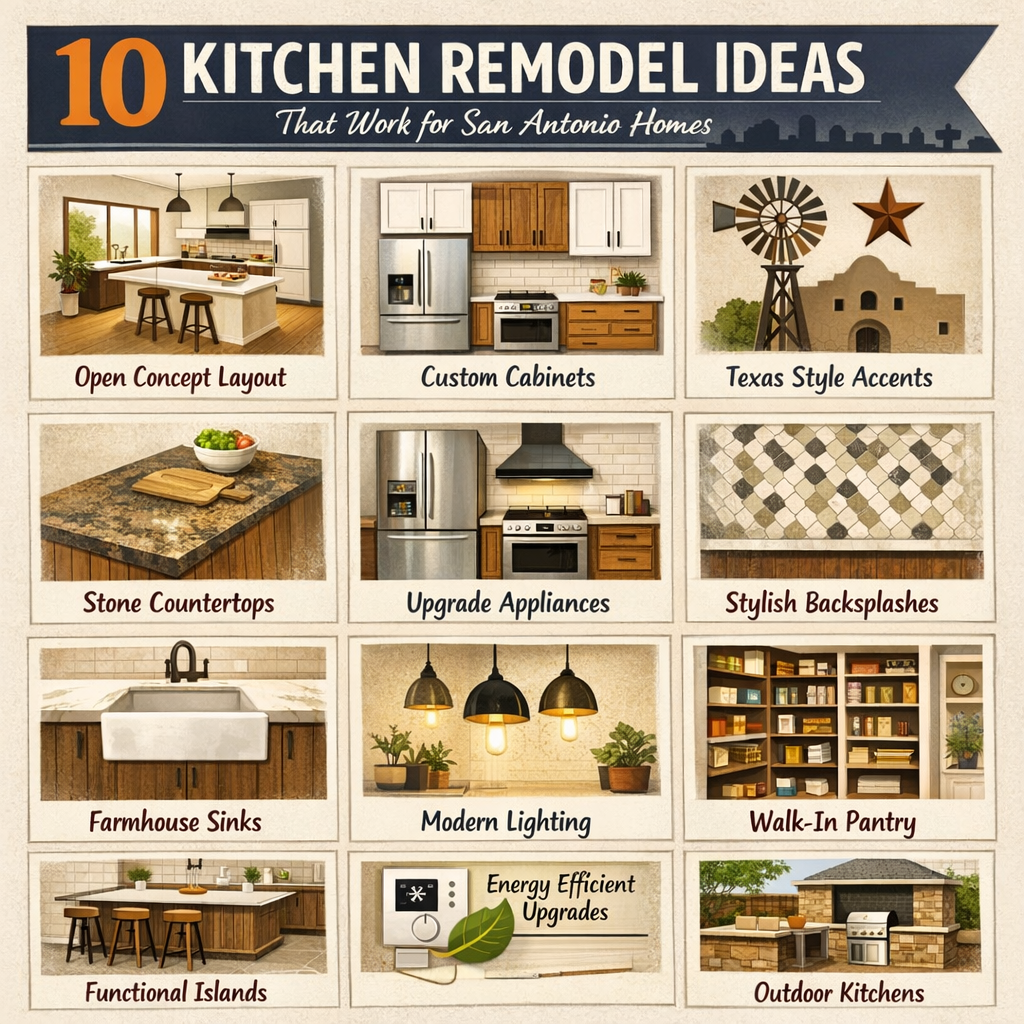 10 Kitchen Remodel Ideas That Work for San Antonio Homes