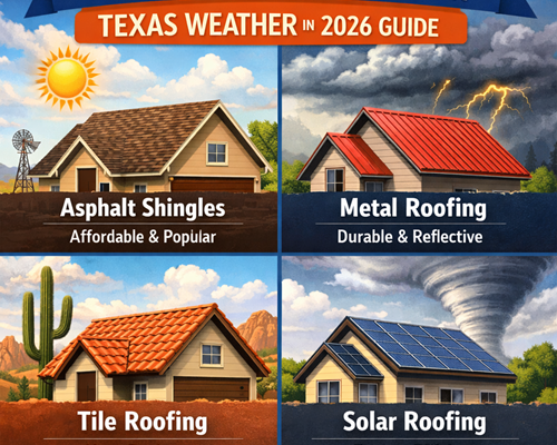 Best Roofing Materials for Texas Weather in 2026