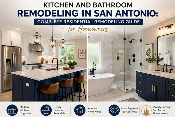 Kitchen and Bathroom Remodeling in San Antonio Complete Residential Remodeling Guide for Homeowners