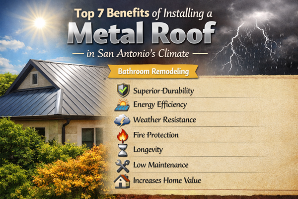 Top 7 Benefits of Installing a Metal Roof in San Antonio’s