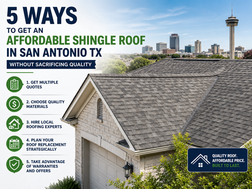 Affordable Shingle Roof in San Antonio TX