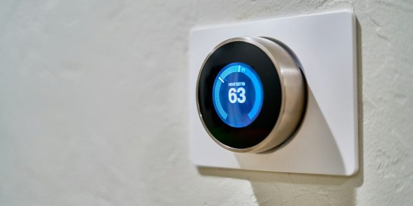 Smart thermostat installed during a San Antonio home remodel