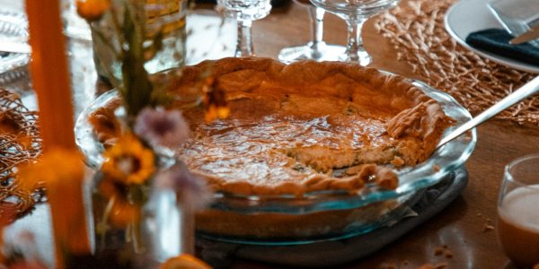 Dining table set for holiday hosting in a San Antonio home
